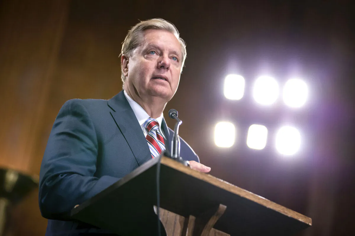 Senate Judiciary Chairman Lindsey Graham (R-S.C.) at the U.S. Capitol in Washington on May 15, 2019. (Anna Moneymaker/Getty Images)