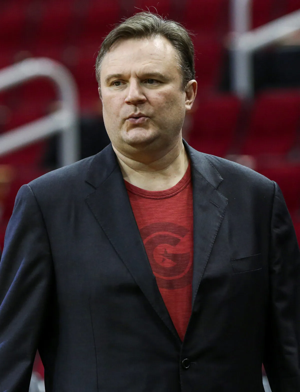Houston Rockets general manager Daryl Morey looks on before a game between the Rockets and the San Antonio Spurs at Toyota Center in this file photo. (Troy Taormina-USA TODAY Sports)