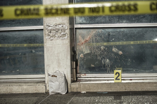 A crime scene is seen where 4 homeless men beaten