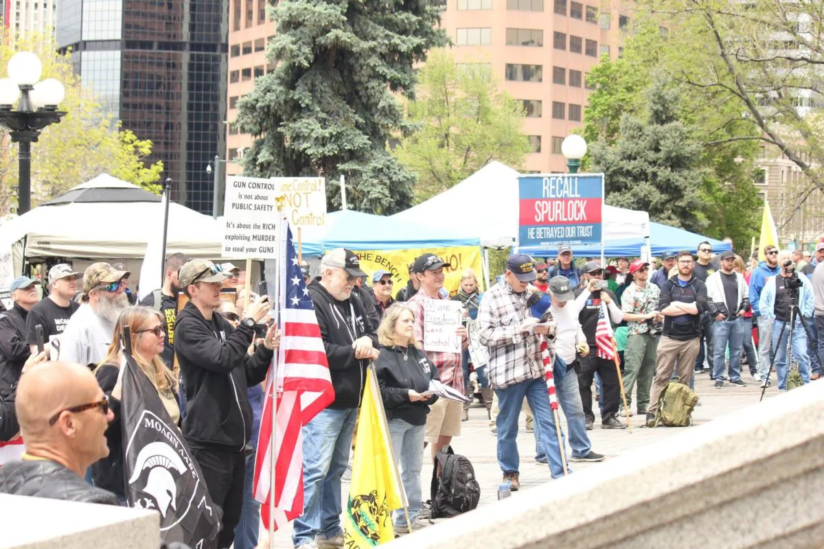 Take Back The Second Rally hosted by Rally for our Rights at the Colorado State Capitol on May 18, 2019. (Courtesy of Lesley Hollywood)