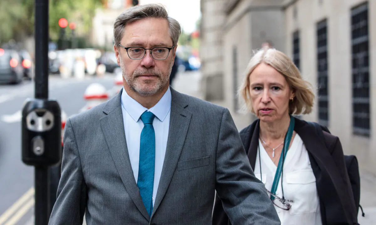 John Letts and Sally Lane in London, England, Sept. 10, 2018. (Jack Taylor/Getty Images)