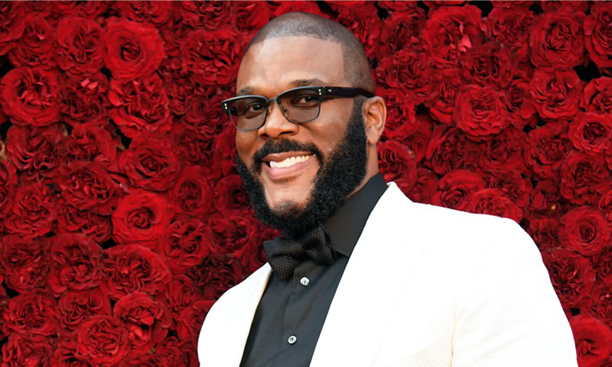 Actor Tyler Perry attends the grand opening of Tyler Perry Studios in Atlanta, Ga. on Oct. 5, 2019. (Paul R. Giunta/Getty Images)