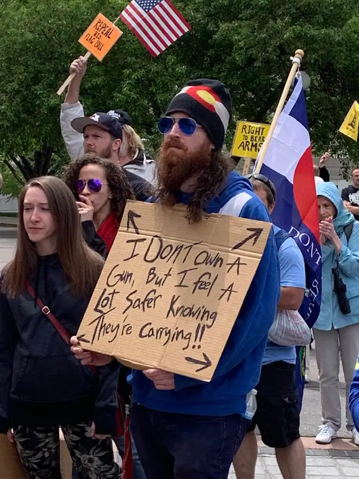 Rally for our Rights, up hold 2nd amendment, Colorado 2019