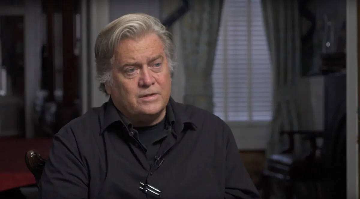 Former White House senior advisor Steve Bannon in an interview with NTD on Oct. 7. (NTD)