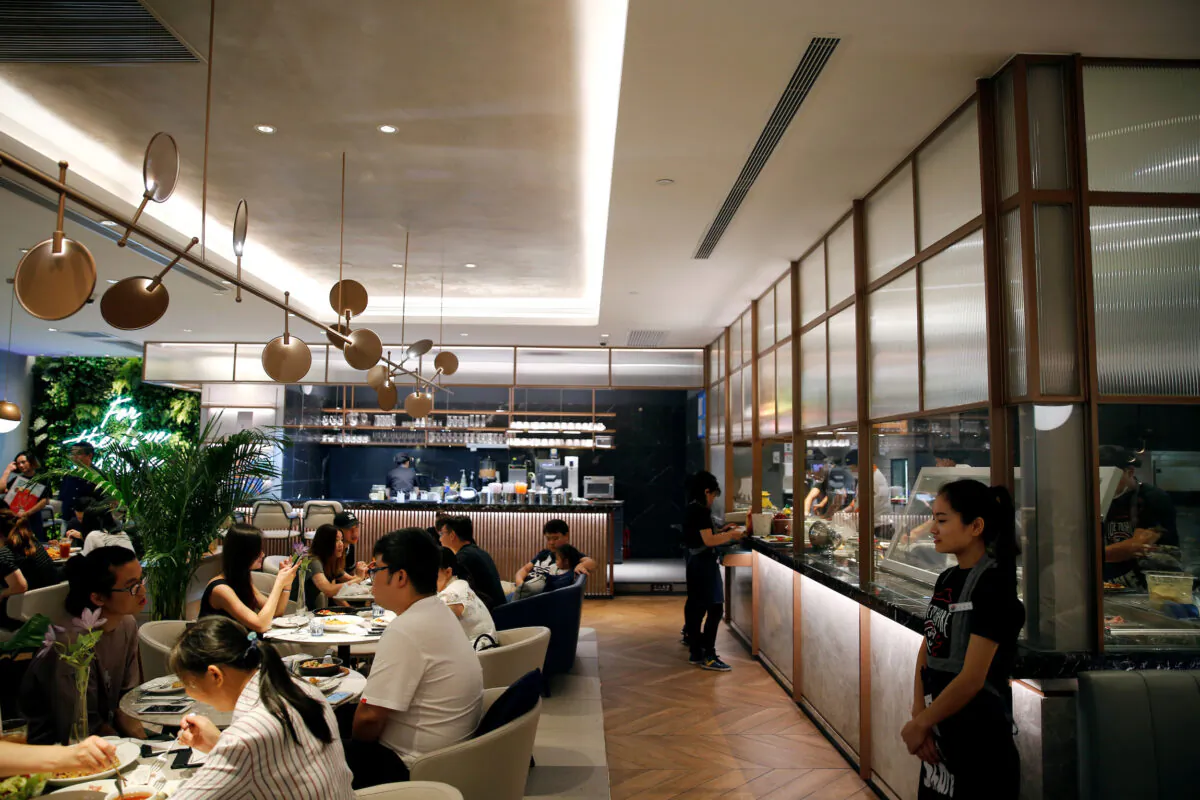 A restaurant is seen in a mall in Shanghai, China on Sept. 18, 2018. (Aly Song/Reuters)