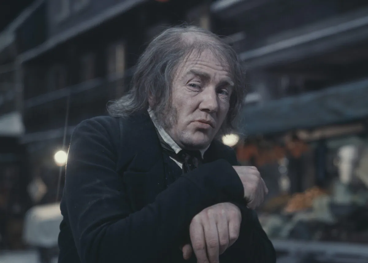 English actor Albert Finney as Dickensian anti-hero Scrooge in the musical film 'Scrooge', Jan. 16, 1970. Fox Photos/Hulton Archive/Getty Images