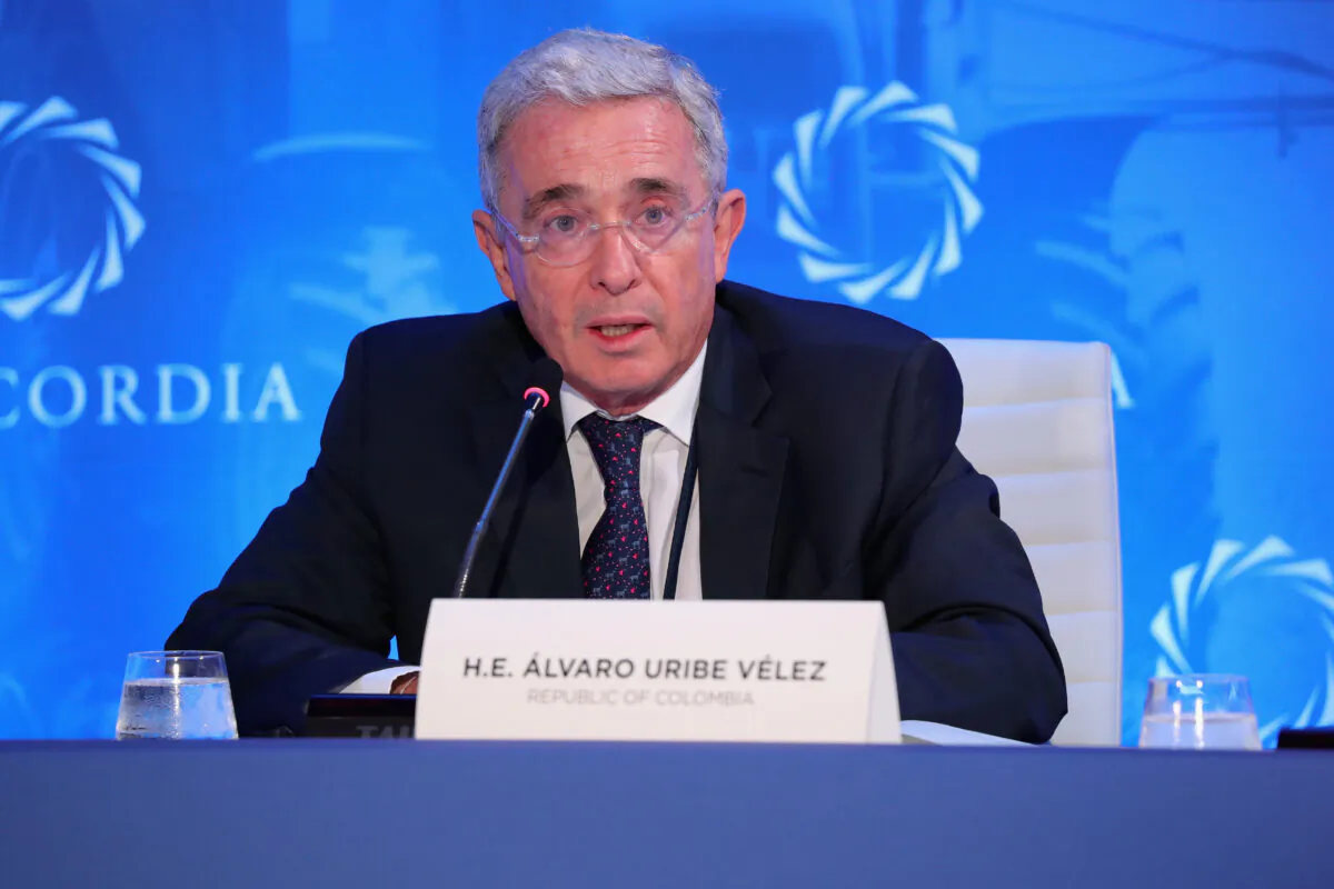 Alvaro Uribe Velez, former president of the Republic of Colombia, in New York on Sept. 18, 2017.     (Paul Morigi/Getty Images for Concordia Summit)