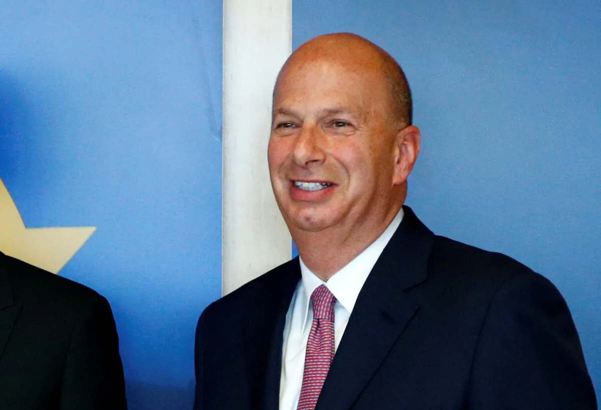 U.S. Ambassador to the EU Gordon Sondland poses ahead of a meeting with European Commission President Jean-Claude Juncker and White House senior adviser Jared Kushner (unseen) at the EU Commission headquarters in Brussels, Belgium, June 4, 2019. Picture taken June 4, 2019. (REUTERS/Francois Lenoir)