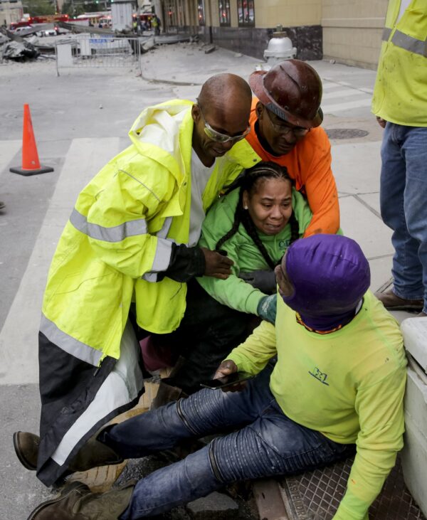 Workers are helped
