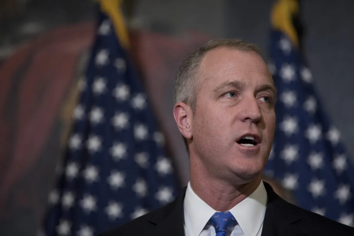 Rep. Sean Patrick Maloney (D-N.Y.) speaks at a press conference on Capitol Hill in Washington, on May 2, 2017. (Aaron P. Bernstein/Getty Images)
