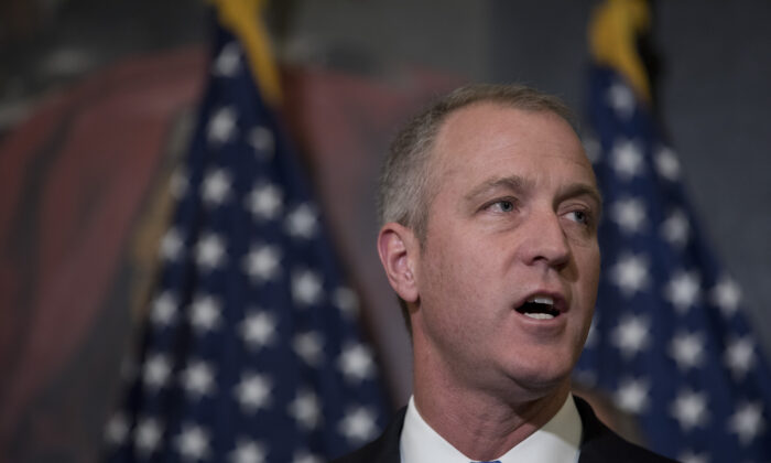 Rep. Sean Patrick Maloney (D-N.Y.) speaks at a press conference on Capitol Hill in Washington, on May 2, 2017. (Aaron P. Bernstein/Getty Images)