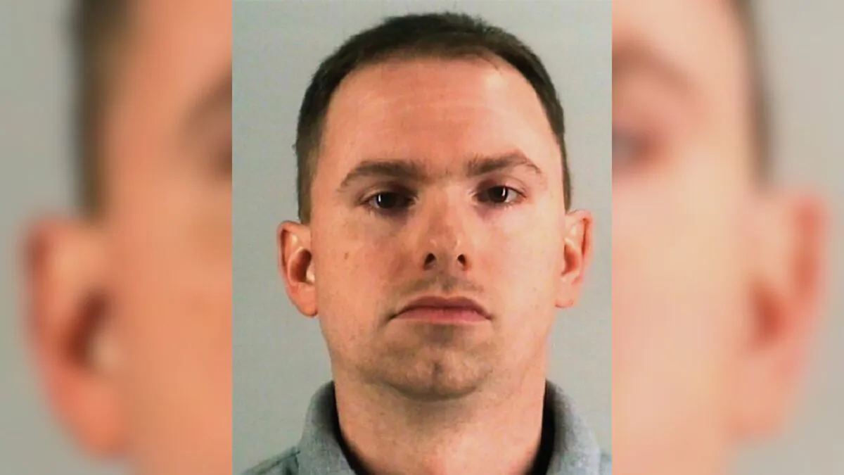 This undated photo provided by the Tarrant County Jail shows Aaron Dean. (Tarrant County Jail via AP)