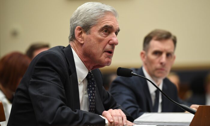 Former special counsel Robert Mueller on Capitol Hill in Washington on July 24, 2019. (Saul Loeb/AFP/Getty Images)