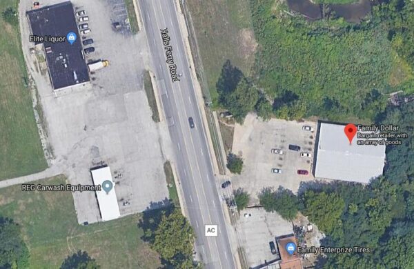 Halls Ferry Road, St. Louis Missouri from above