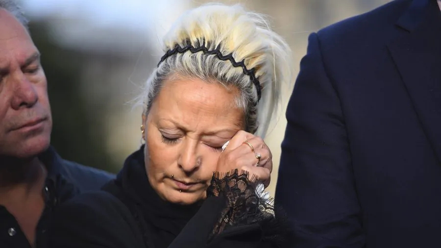 Mother of Harry Dunn, Charlotte Charles speaks to the media after meeting with Foreign Secretary Dominic Raab on Oct. 9, 2019 in London, England. (Peter Summers/Getty Images)
