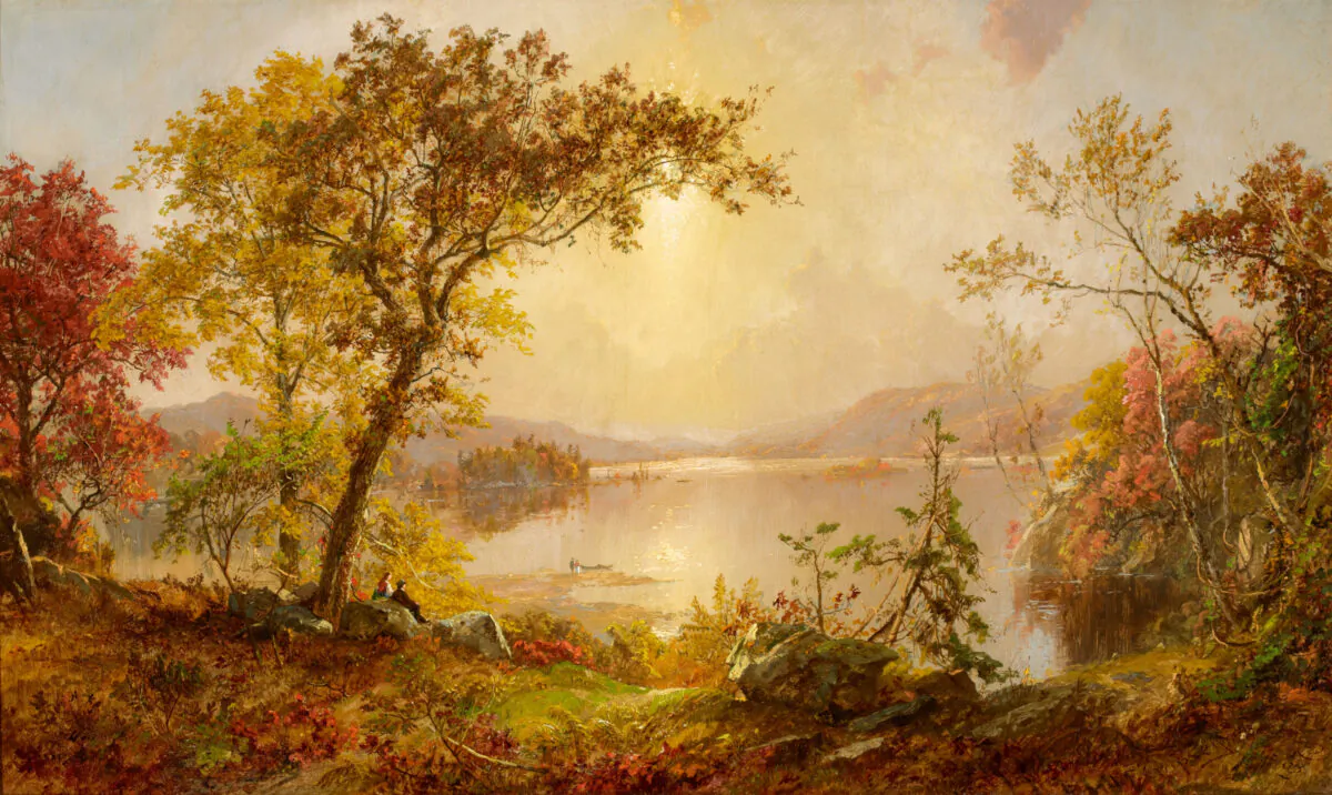 "Greenwood Lake, Autumn on the Hudson," 1875, Jasper Francis Cropsey.