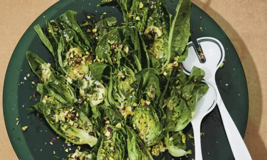 Little Gems With Garlicky Lemon and Pistachio