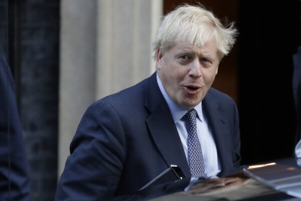 British Prime Minister Boris Johnson leaves 10 Downing Street,