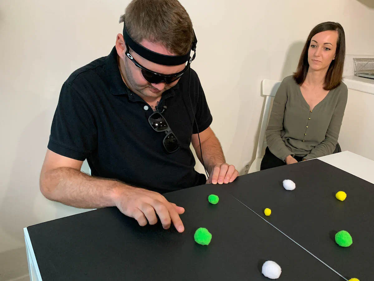 Jason Esterhuizen was in a car accident that left him blind at age 23. (Courtesy of UCLA Health)