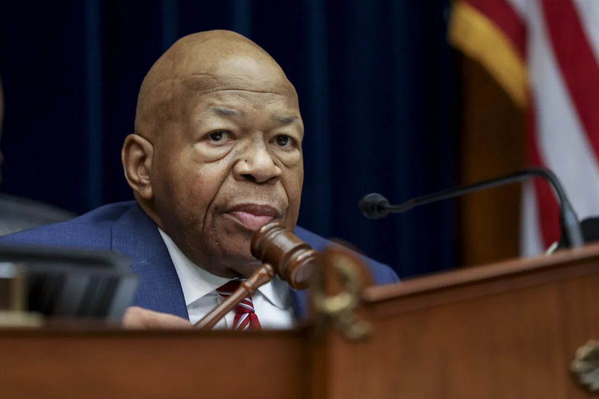 Chairman Rep. Elijah Cummings (Md.) at a House hearing in front of the Committee on Oversight and Reform, in Washington on July 12, 2019. (Charlotte Cuthbertson/The Epoch Times)