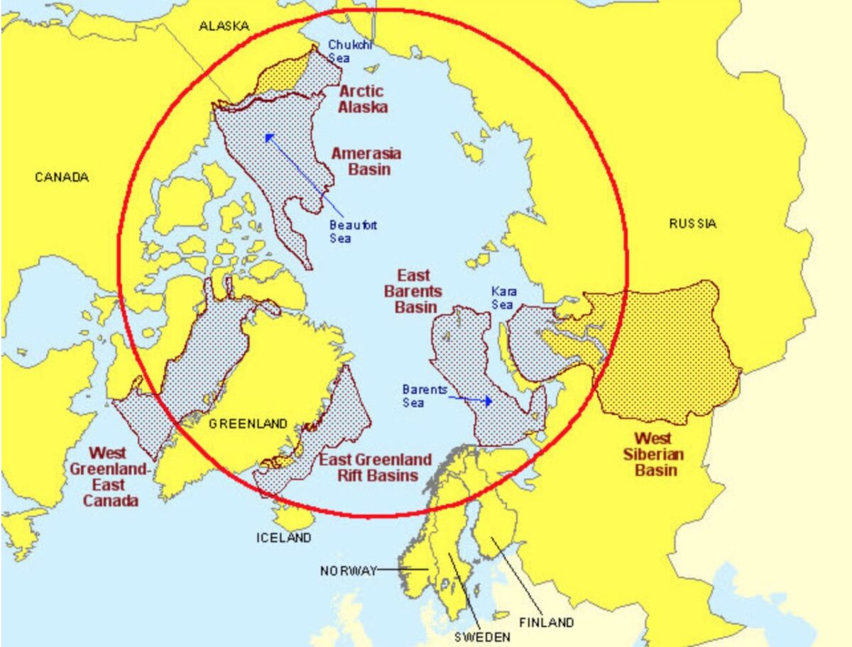 Arctic Circle Russia Map