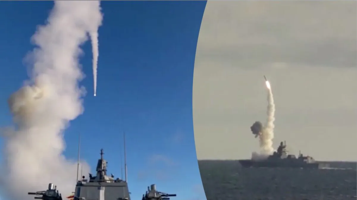 Russian naval vessels launch test missiles during "Thunder 2019," a massive nuclear war games drill that includes parts of the Arctic, on Oct. 17, 2019. (Russian Ministry of Defense via Reuters)
