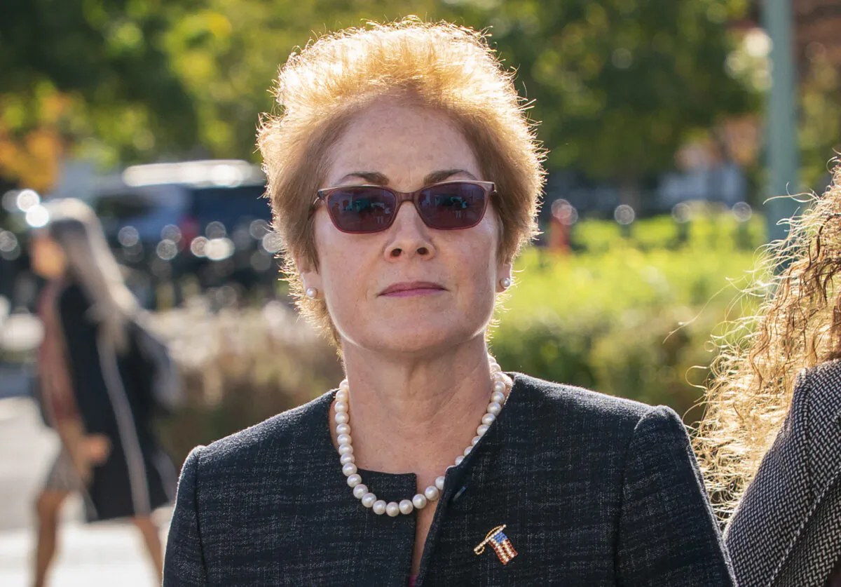 Former U.S. ambassador to Ukraine Marie Yovanovitch, arrives on Capitol Hill, Oct. 11, 2019, in Washington to testify before congressional lawmakers as part of the House impeachment inquiry into President Donald Trump. (AP Photo/J. Scott Applewhite)