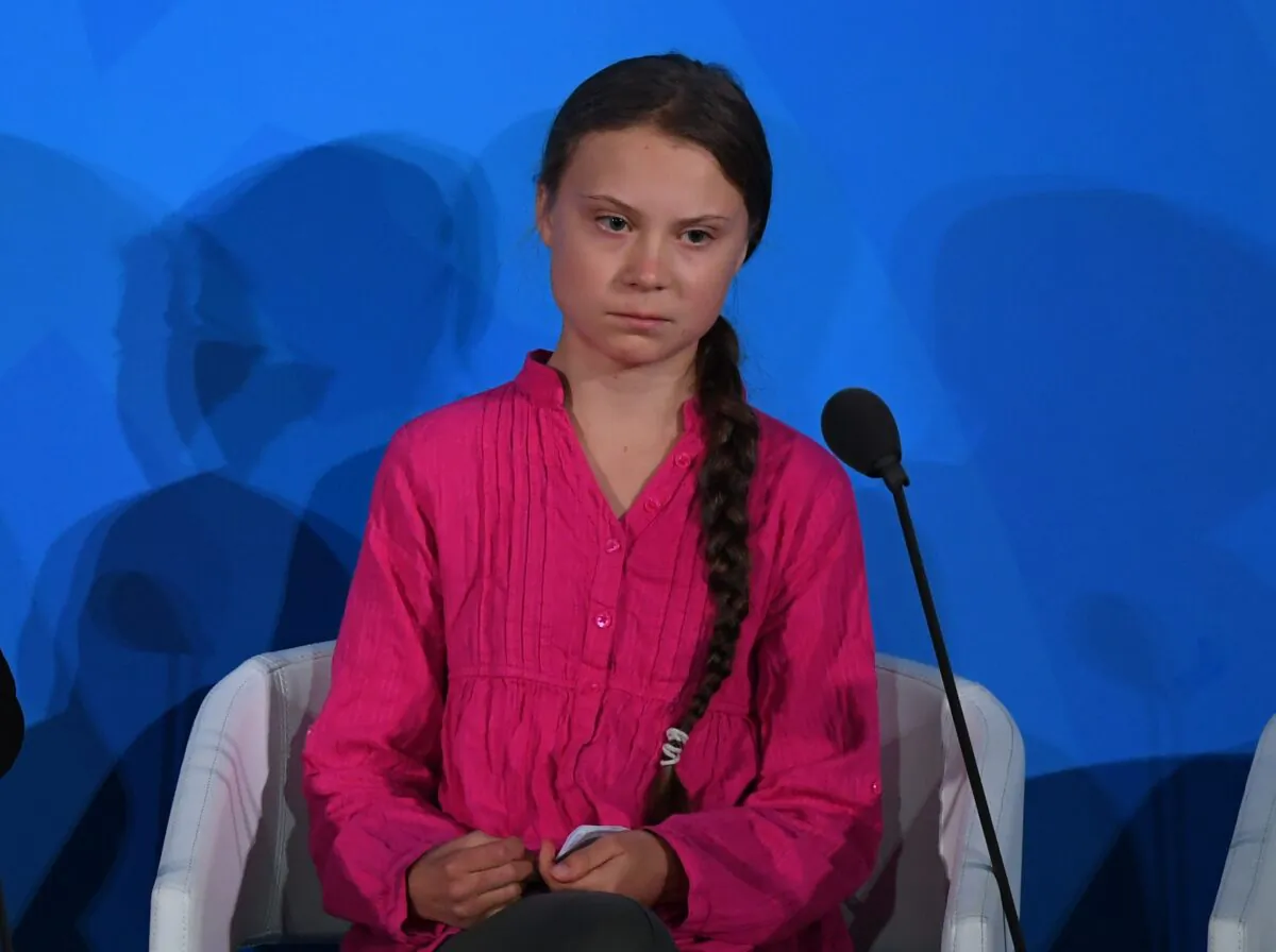 Youth Climate activist Greta Thunberg speaks during the UN Climate Action Summit on September 23, 2019 at the United Nations Headquarters in New York City. (Timothy A. Clary/AFP/Getty Images)