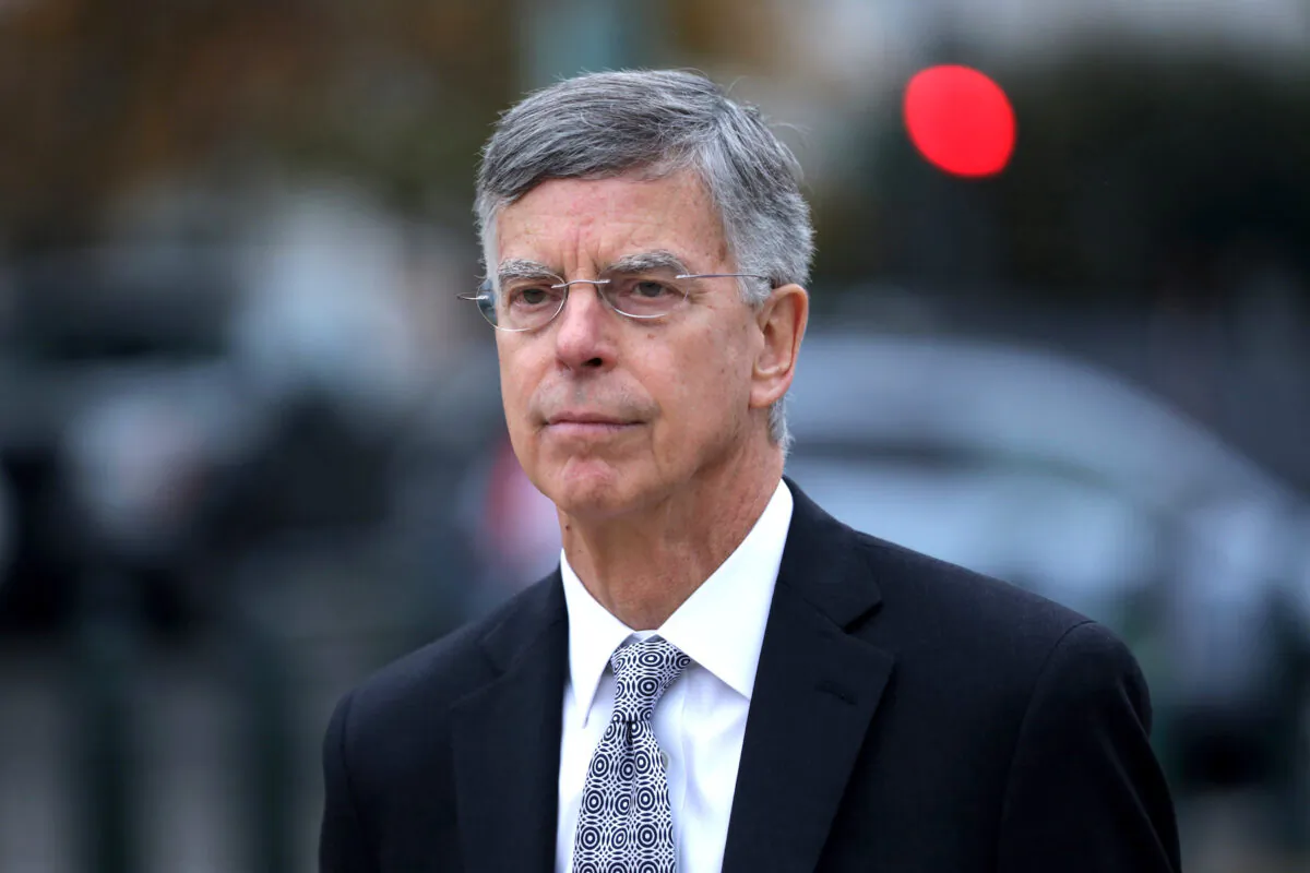 William Taylor, the top U.S. diplomat to Ukraine, arrives at a closed session before the House Intelligence, Foreign Affairs and Oversight committees at the U.S. Capitol in Washington on Oct. 22, 2019. (Alex Wong/Getty Images)