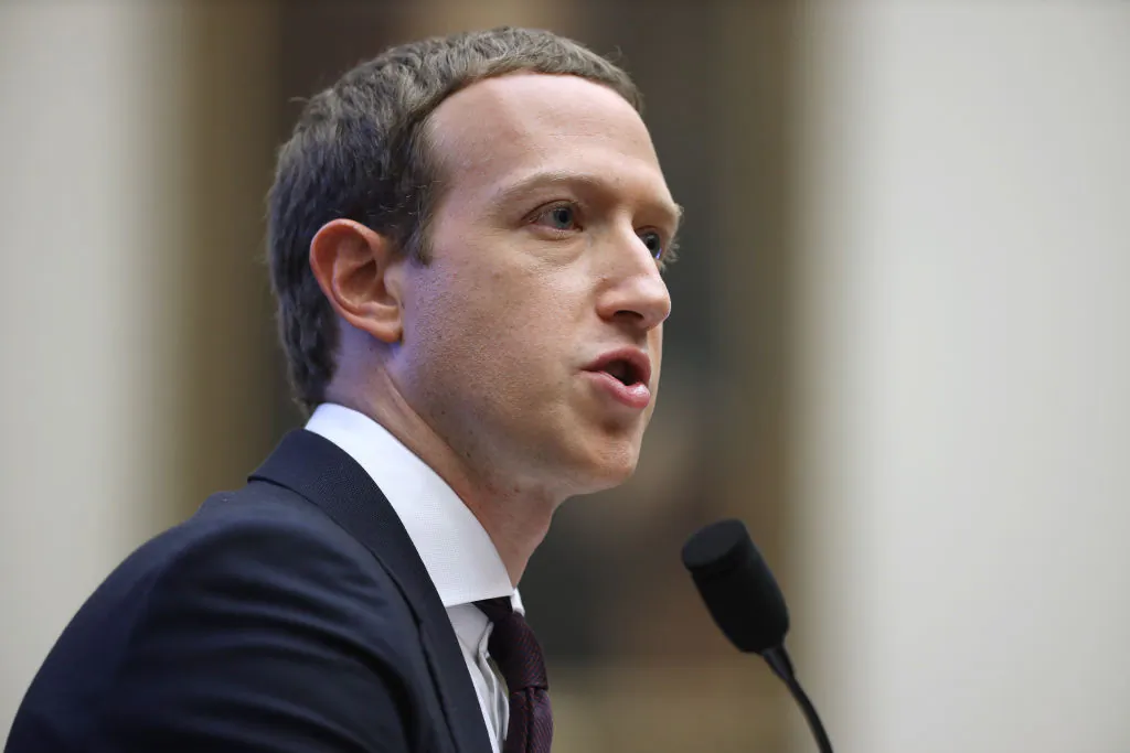 Facebook co-founder and CEO Mark Zuckerberg testifies before the House Financial Services Committee  on Capitol Hill on Oct. 23, 2019. (Chip Somodevilla/Getty Images)