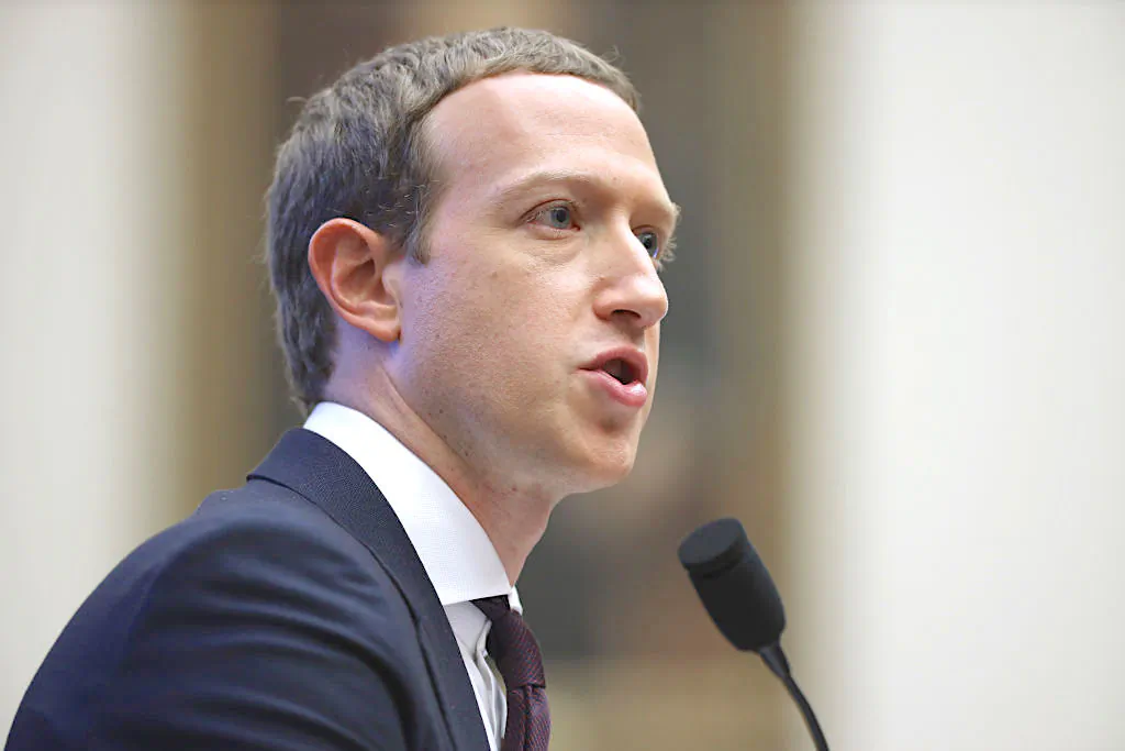 Facebook co-founder and CEO Mark Zuckerberg testifies before the House Financial Services Committee in the Rayburn House Office Building on Capitol Hill October 23, 2019 in Washington, DC. (Chip Somodevilla/Getty Images)