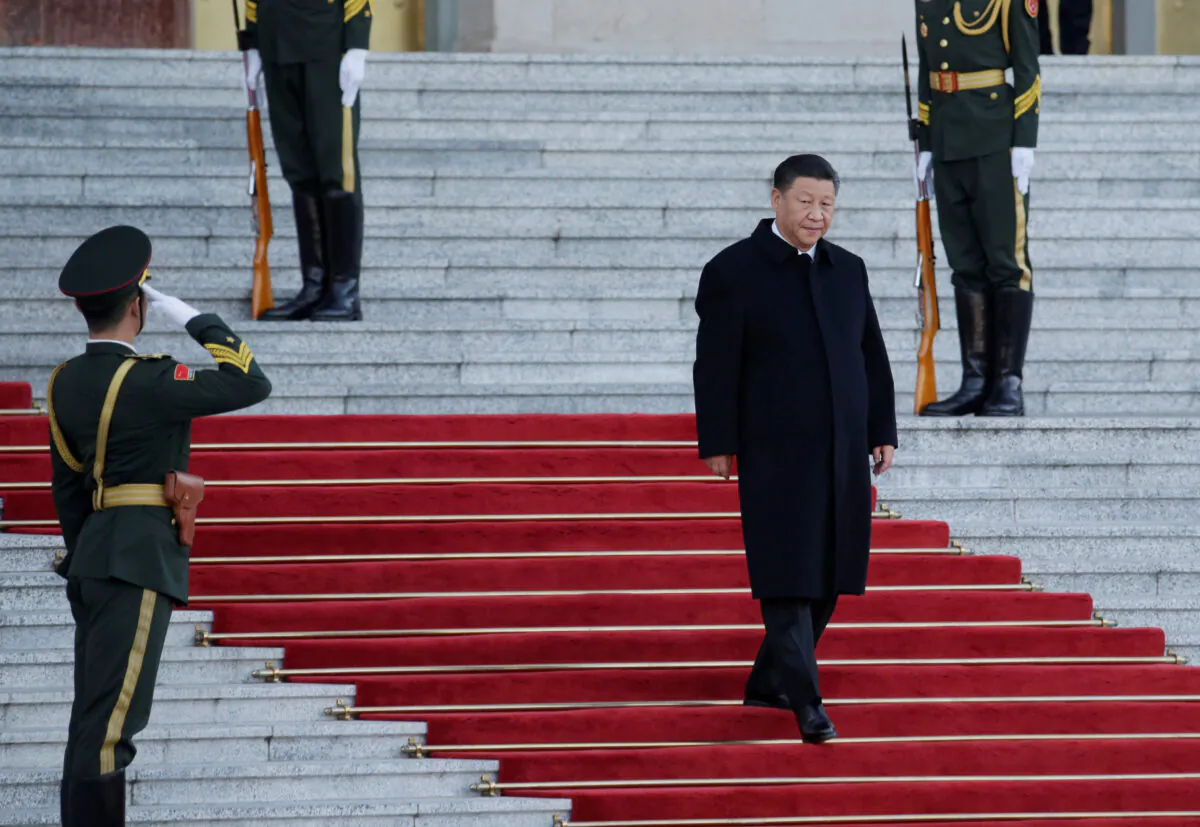 Chinese President Xi Jinping arrives for a welcoming ceremony at the Great Hall of the People in Beijing, China, October 25, 2019. (Jason Lee/REUTERS)