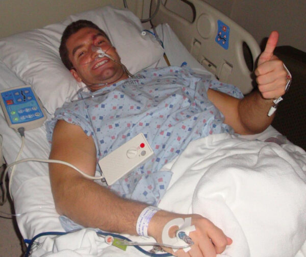 Neeb in the hospital