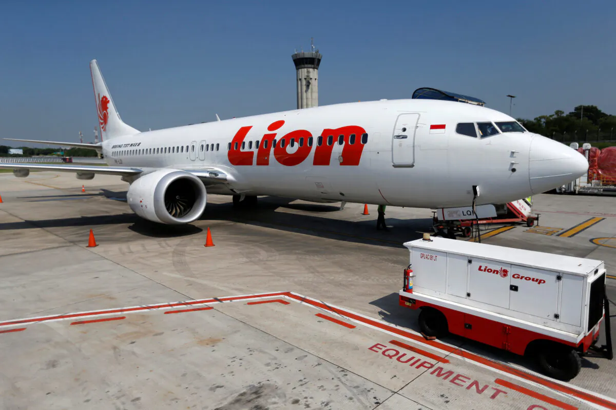 Lion Air's Boeing 737 Max 8 airplane is parked on the tarmac of Soekarno Hatta International airport near Jakarta, Indonesia, on March 15, 2019. (Willy Kurniawan/Reuters)