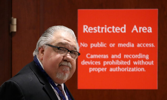 Sam Clovis, a former Trump campaign co-chair, arrives at the U.S. Capitol in Washington on Dec. 12, 2017. (Win McNamee/Getty Images)