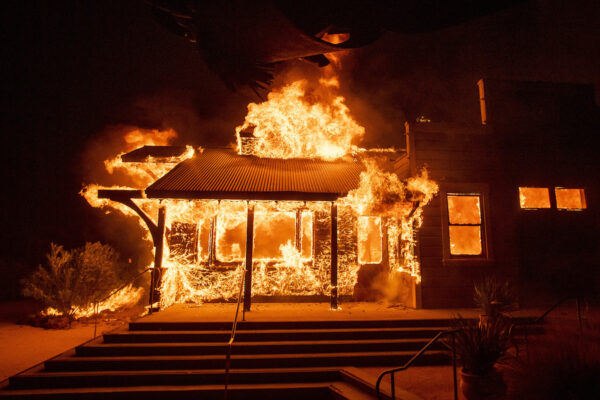 Flames from the Kincade