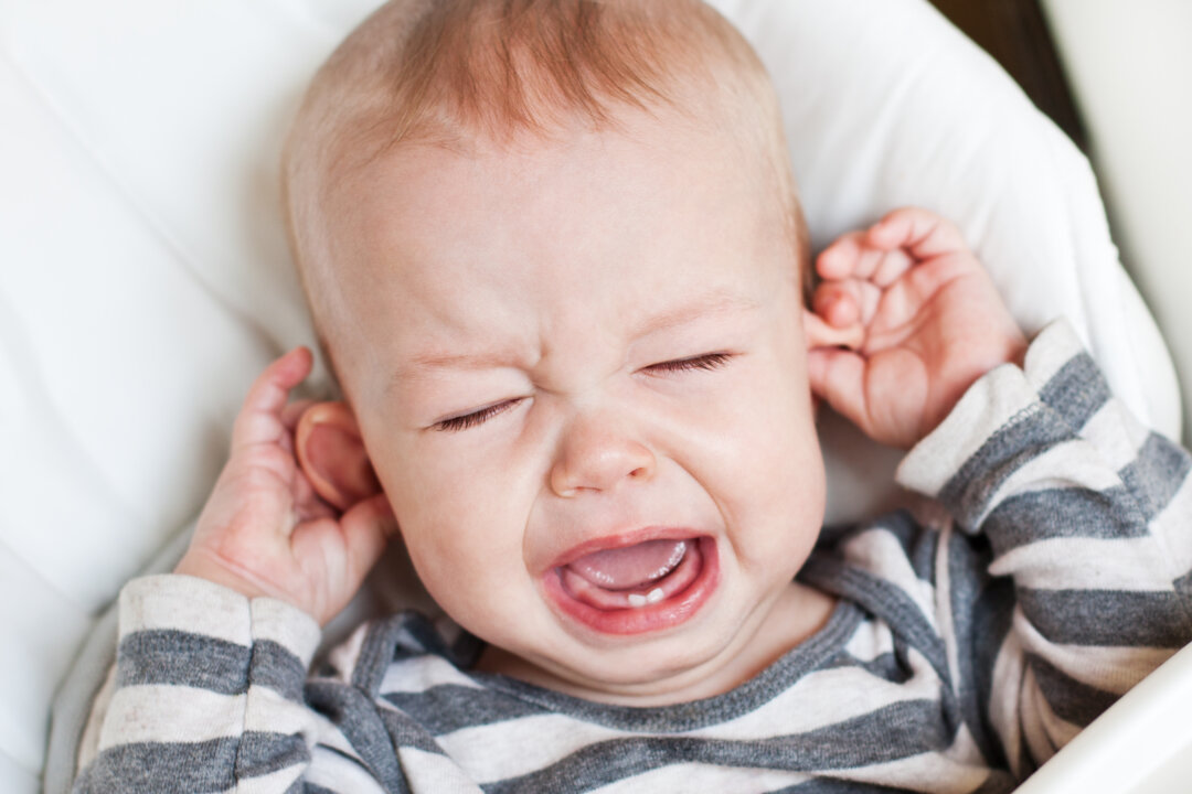 Ear infections can often be prevented by tending to babies' and toddlers' immune systems. (Sokolova Maryna/Shutterstock)