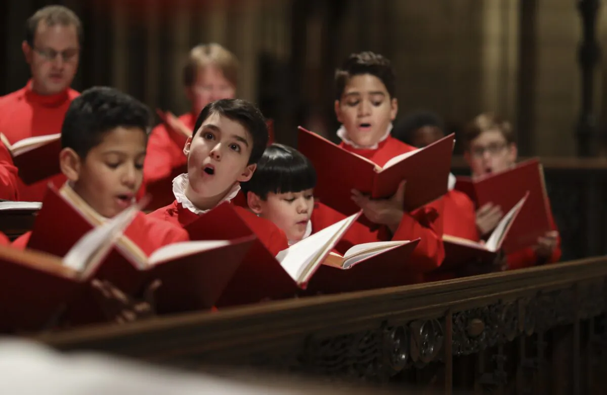 St. Thomas Choir School boys continue the tradition that Dr. T. Tertius Noble set back in 1919 when he founded the school, aiming for the highest standards for music at St. Thomas. (Ira Lippke)