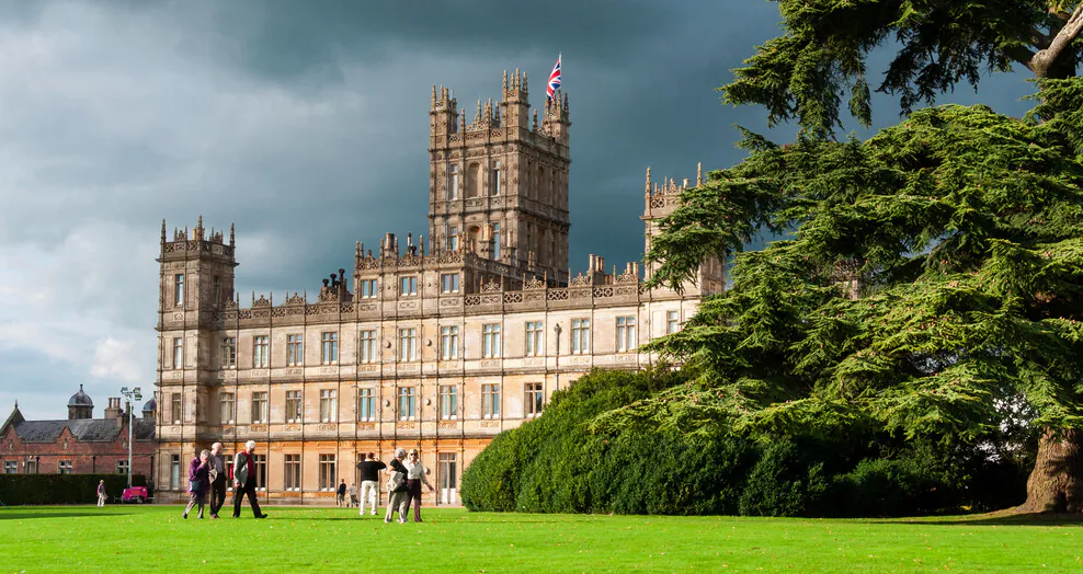 The Jacobethan-style Highclere Castle is the “real” Downton Abbey, and it’s open to visitors—no matter their rank or title. (Shutterstock)