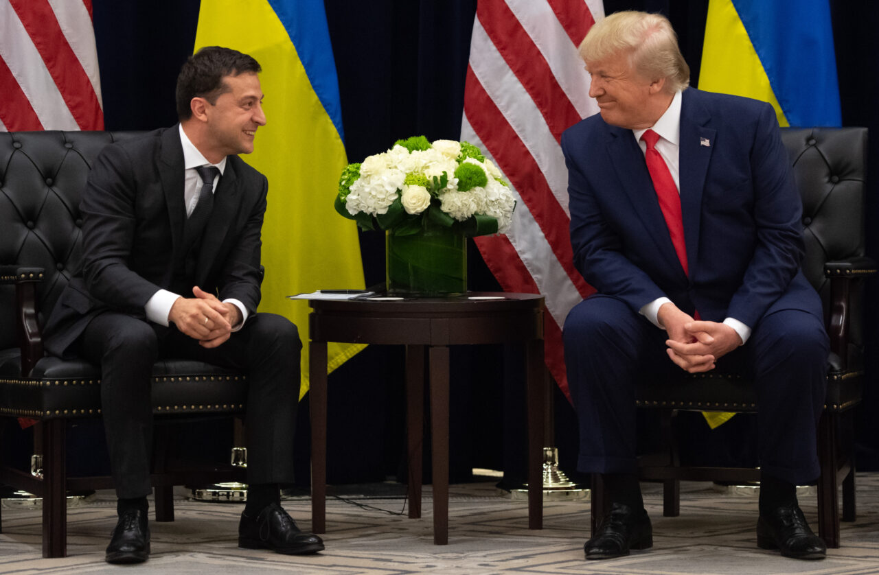U.S. President Donald Trump and Ukrainian President Volodymyr Zelensky