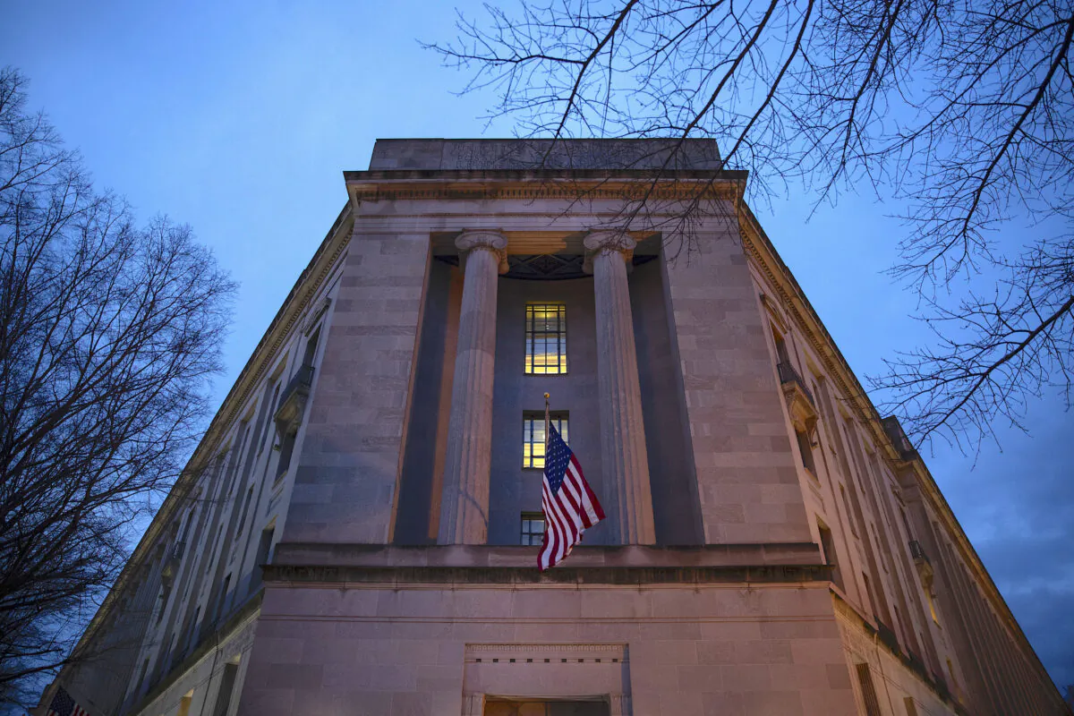 The Department of Justice in Washington on March 22, 2019. (Drew Angerer/Getty Images)