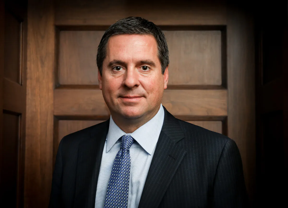 Devin Nunes, a former Congressman and CEO of Trump Media & Technology Group, in Washington. (Samira Bouaou/The Epoch Times)