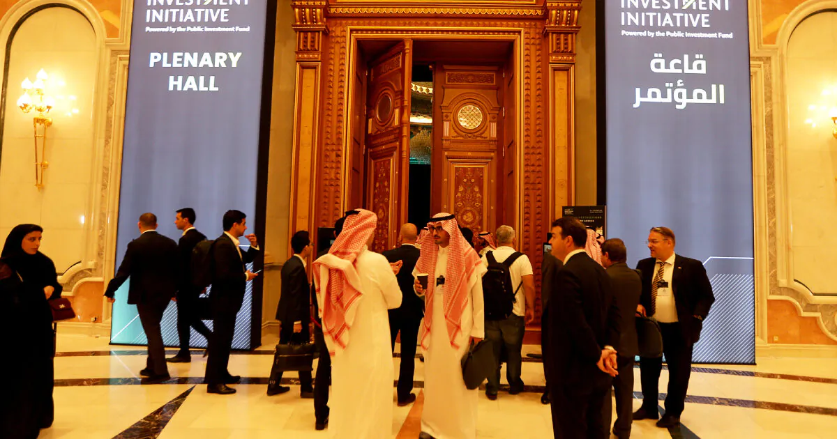 Participants are seen during the Future Investment Initiative conference in Riyadh, Saudi Arabia, Oct. 29, 2019. (Hamad I Mohammed/Reuters)
