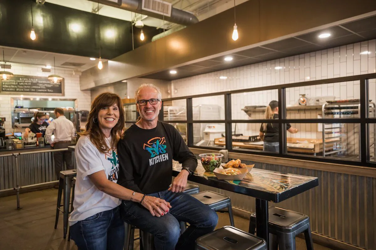 Robert and Diane Perez are the owners of DV8 Kitchen. The restaurant employs those who are in recovery from substance abuse. (Courtesy of DV8 Kitchen)