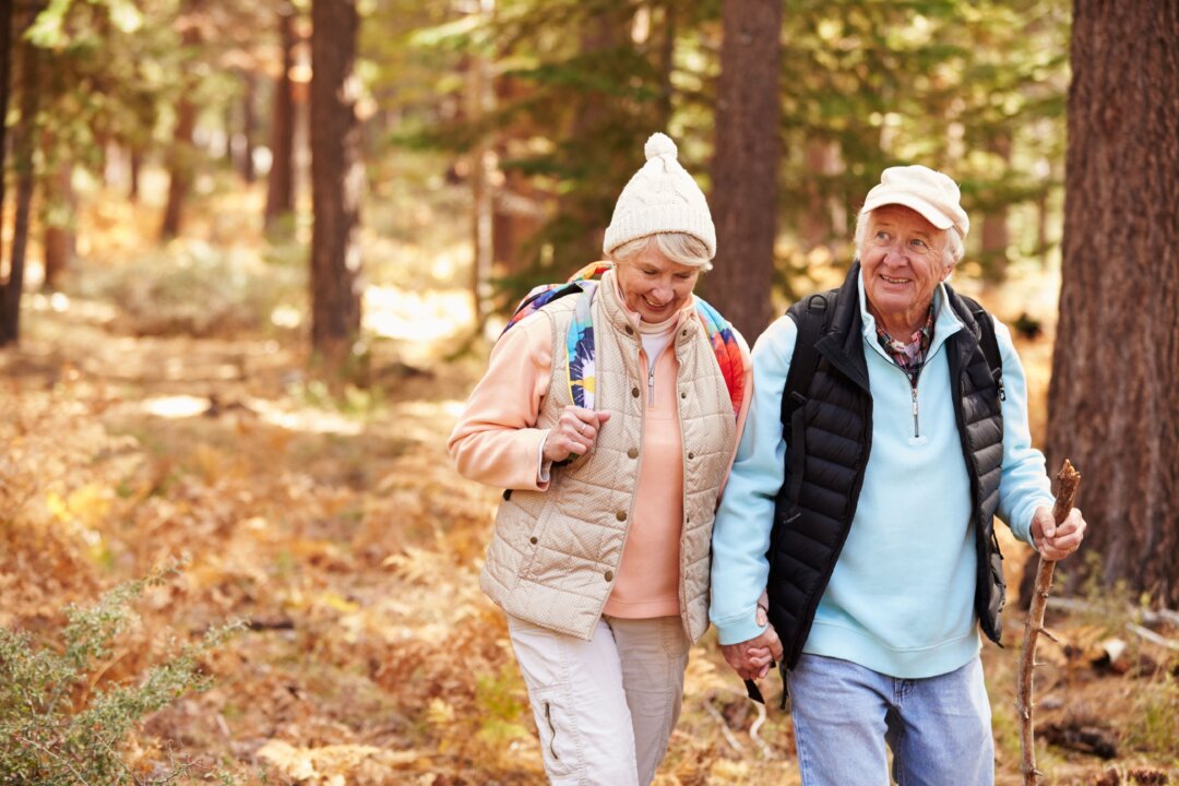 Walking is an easy way to get moving and enjoy anti-aging benefits. (Monkey Business Images/Shutterstock)