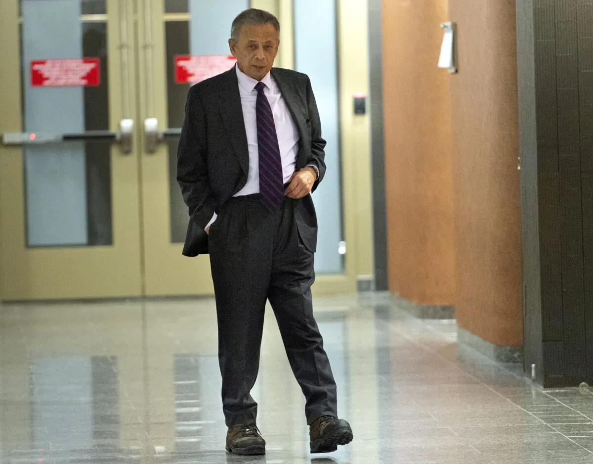 Former SNC-Lavalin vice-president Sami Bebawi leaves a courtroom in Montreal on Feb. 15, 2019. (THE CANADIAN PRESS/Paul Chiasson)