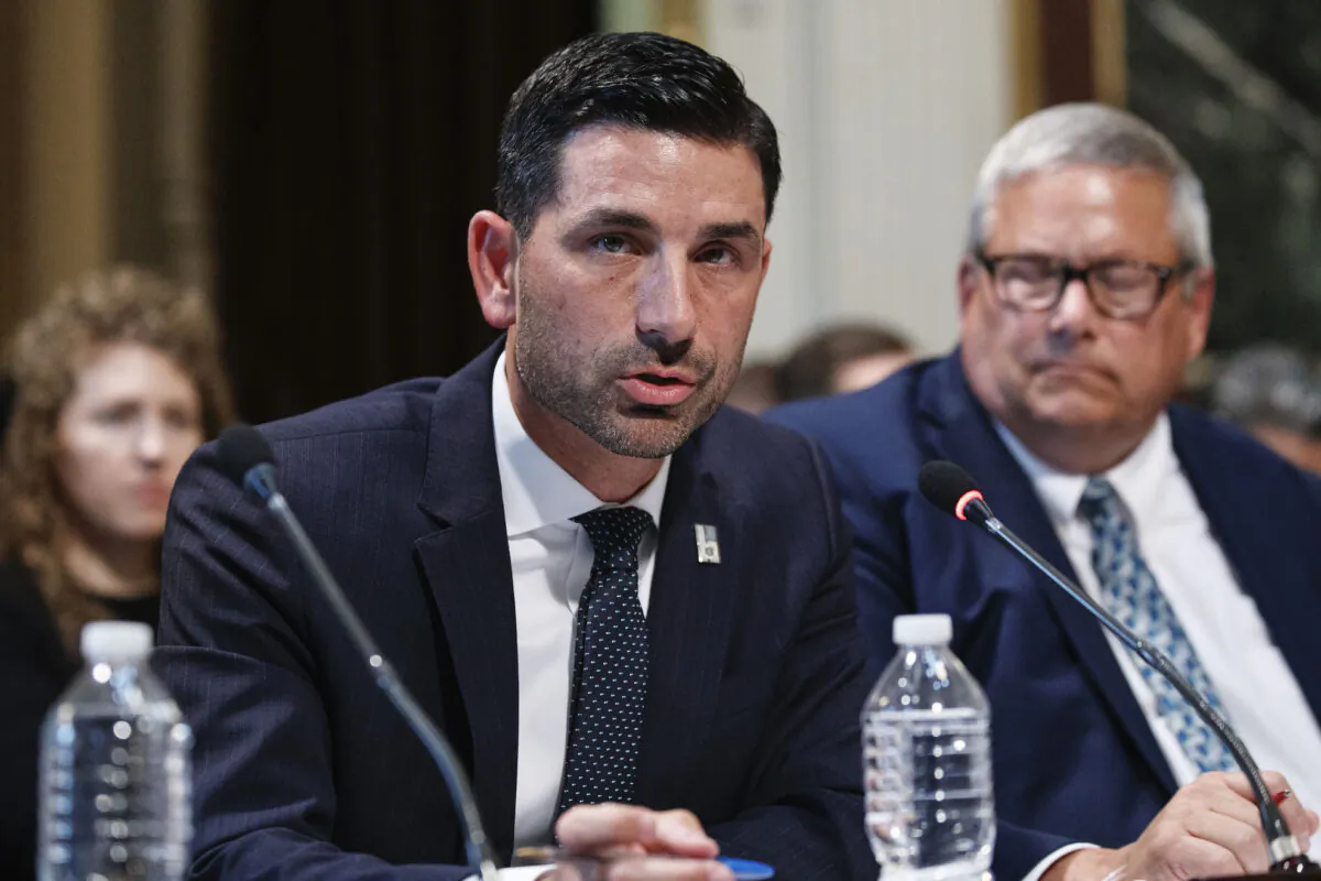 Department of Homeland Security official Chad Wolf speaks in Washington on Oct. 29, 2019. (Alex Brandon/AP Photo)