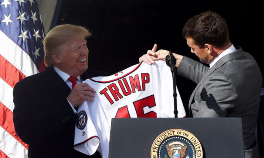 The image of Nats players cozying up to Trump was jarring for many fans, Washington Nationals