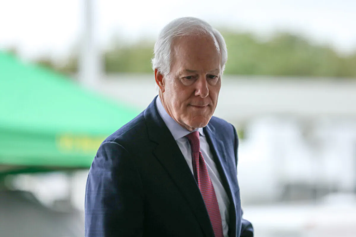 Sen. John Cornyn (R-Texas) in Texas on March 20, 2019. (Charlotte Cuthbertson/The Epoch Times)