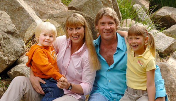 Steve Irwin and his family